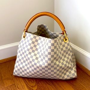 Louis Vuitton Artsy Bag Damier Blue and White